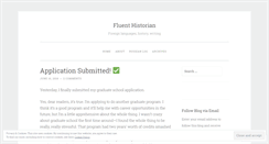 Desktop Screenshot of fluenthistorian.com