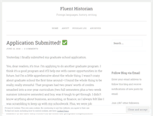 Tablet Screenshot of fluenthistorian.com